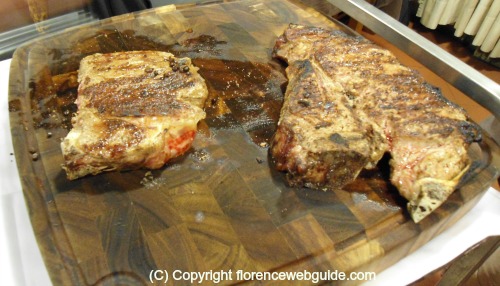 Tullio steaks on cutting board