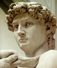 Michelangelo's David close up