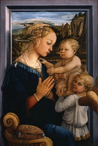 Uffizi Gallery Florence - Lippi's Madonna with Child and Two Angels