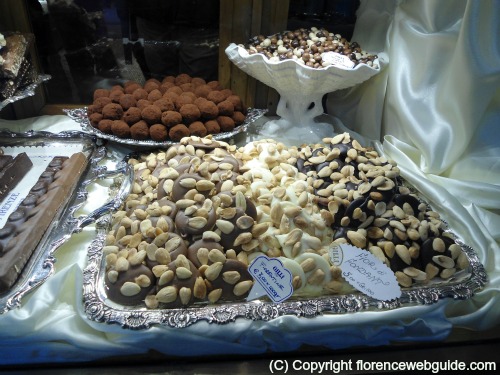 Chocolate pralines in Florence