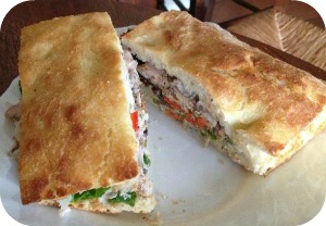 Florence Restaurants - Eating Fast - schiacciata bread filled with goodies