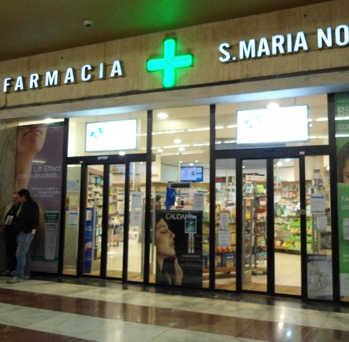 The pharmacy near the exit at the Florence station