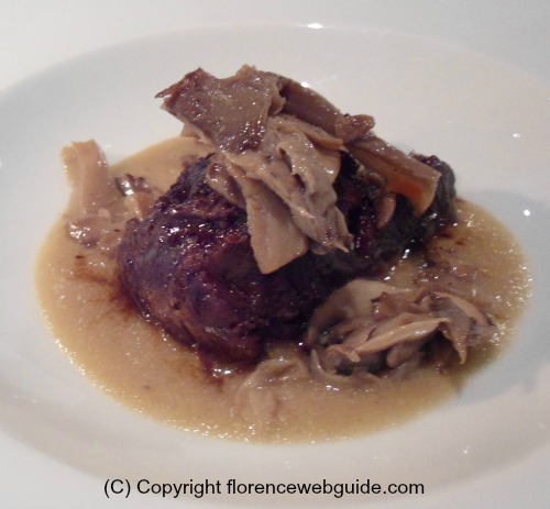 Braised beef at Santo Bevitore