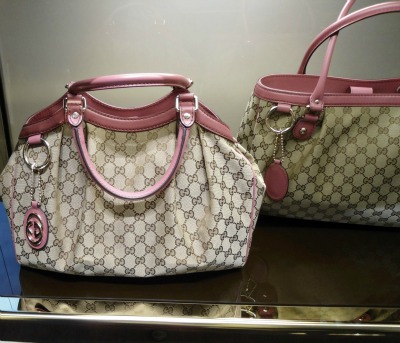 Gucci bags at a Florence mall 