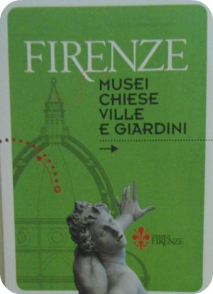 Booklet about Florence museums, churches, villas and gardens