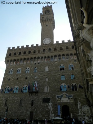 home of the Republic of Florence, Palazzo Vecchio in piazza Signoria