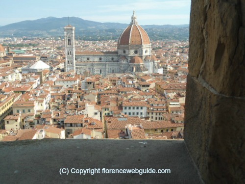 the Florence Cathedral from the Palazzo Vecchio tower