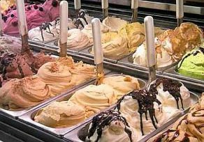 Some rich Italian gelati flavors