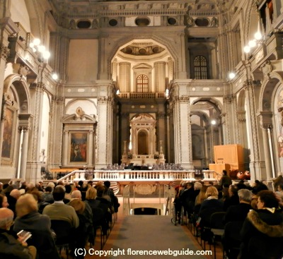 Church of Santo Stefano just off the Ponte Vecchio, venue for some of the best of classical music in Florence
