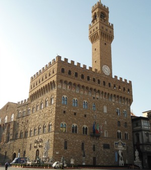 Palazzo Vecchio in Piazza Signoria Florence Italy