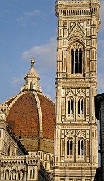 History of Florence - Giotto Bell Tower and Brunelleschi Dome