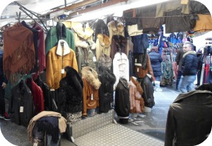 Florence Shopping - Outdoor Markets - San Lorenzo leather jacket stall