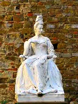 The last heir of the Medici family, Anna Maria Luisa de Medici who is celebrated in Florence in February