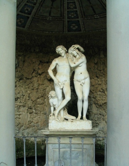 Grotta of Adam and Eve at the gardens