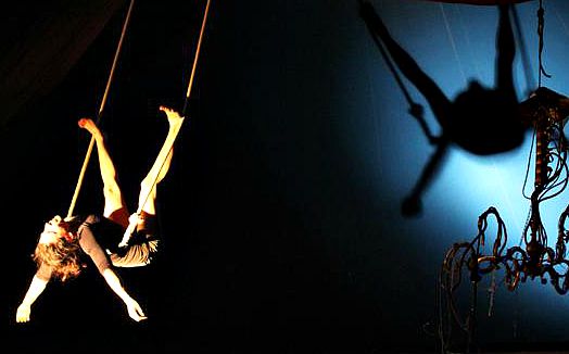 Trapeze artist from Cirkfantastik in Florence