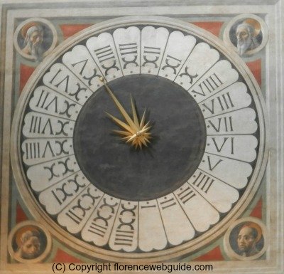 Paolo Uccello's liturgical clock in the Florence cathedral