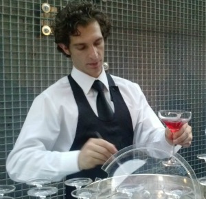 Aperitif Hour in Florence - Barman makes a refreshing cocktail