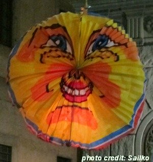 Paper lantern at the Fest of the Rificolona in Florence