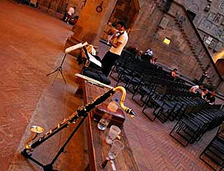 Firenze Suona Contemporanea festivalin the Bargello Museum courtyard