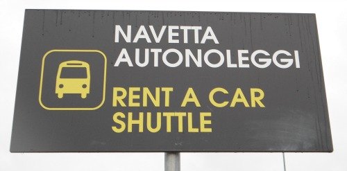 Shuttle bus stop to rent a car locations