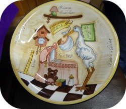 Florence and Deruta Ceramics - Carnesecchi custom made plate