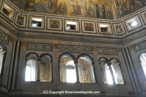 Romanesque windows in baptistery