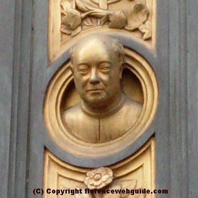 Ghiberti's self portrait on the 'Gates of Paradise'