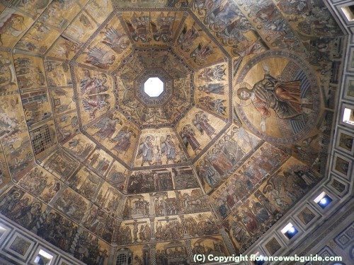 Gold Byzantine mosaic ceiling