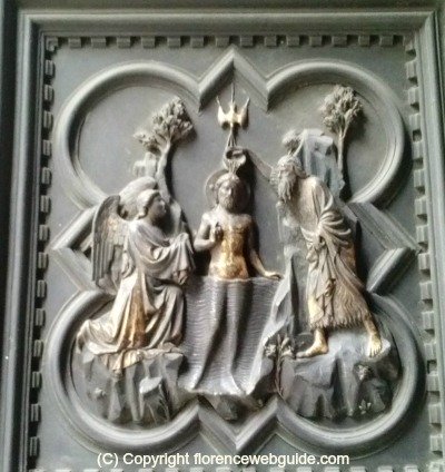 Pisano door panel Christ baptised