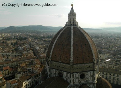 Florence cathedral dome from above