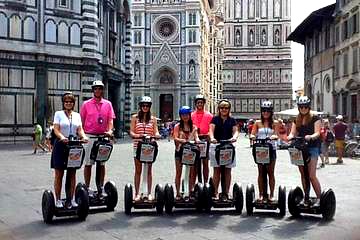 Small group enjoying a Segway tour near the cathedral