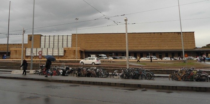 Train Station in Florence Italy on a winter's day