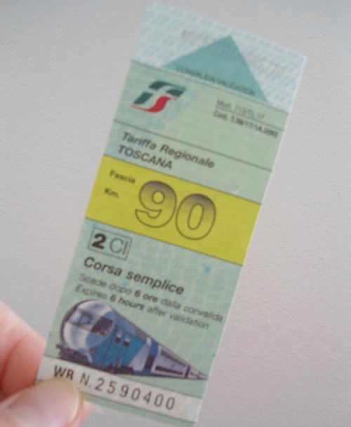 A regional ticket that you can buy at a newsstand 