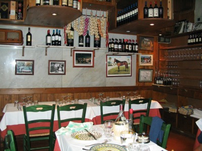 A typical trattoria in Florence