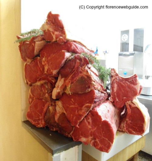 steaks at Tullio before cooking
