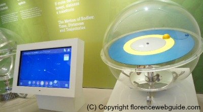Interactive models and video at the Galileo Museum Florence