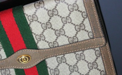 Gucci's iconic green-and-red stripes