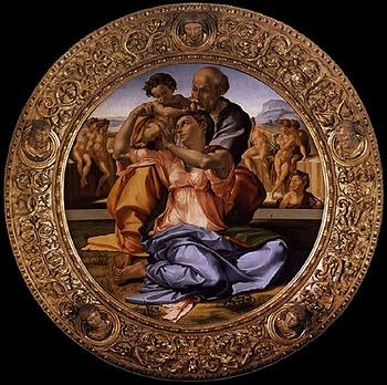Michelangelo's Tondo Doni at Uffizi Gallery