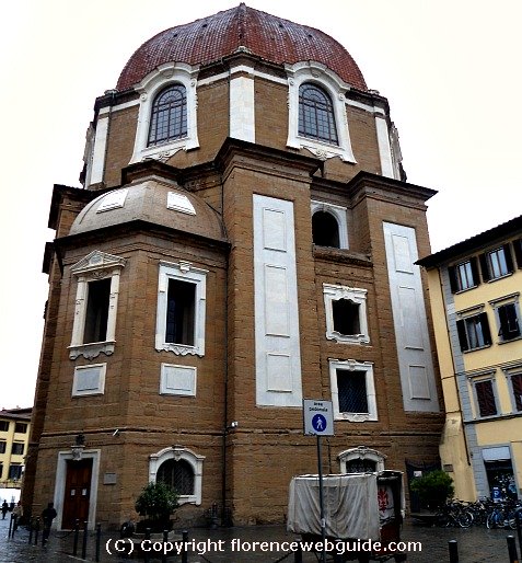 Exterior of the Medici Chapel (Cappelle Medicee)