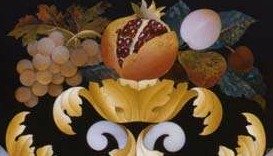 Detail of a piece at the Opificio delle Pietre Dure