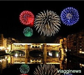 Fireworks in Florence for the Festa di San Giovanni