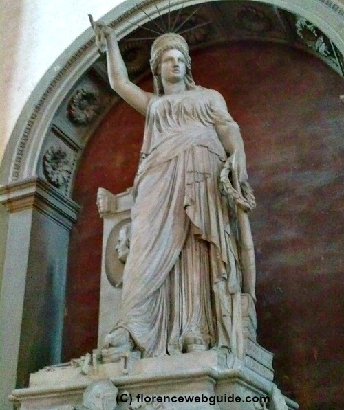 Pio Fedi's statue to Giovan Battista Niccolini is thought to be the inspiration for New York's Statue of Liberty
