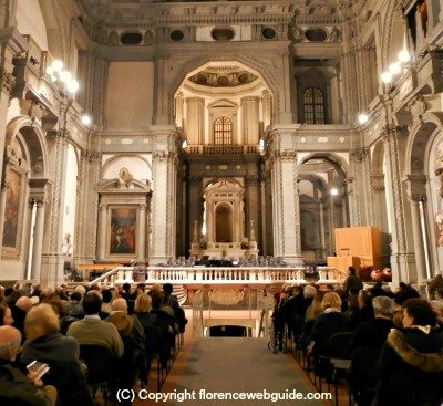 Church of Santo Stefano just off the Ponte Vecchio, venue for some of the best of classical music in Florence